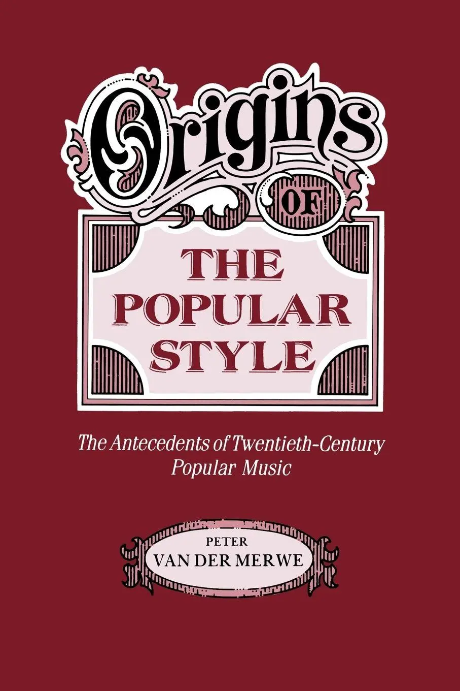 Cover: 9780198163053 | Origins of the Popular Style | Peter Van Der Merwe (u. a.) | Buch