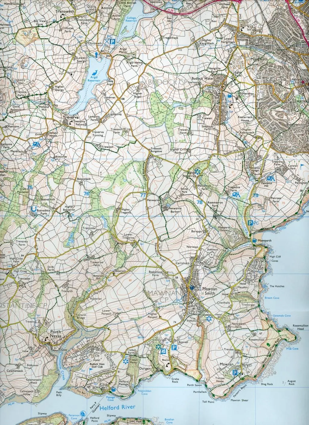 Bild: 9780319243053 | Lizard, Falmouth and Helston | Ordnance Survey | (Land-)Karte | 2015