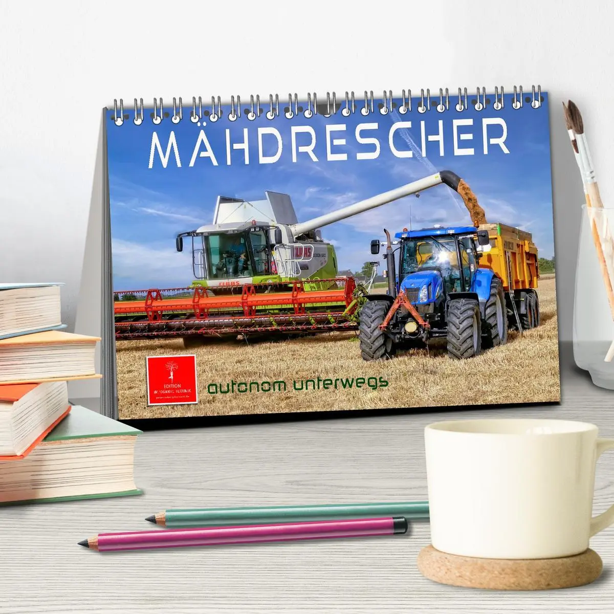 Bild: 9783457553053 | Mähdrescher - autonom unterwegs (Tischkalender 2026 DIN A5 quer),...