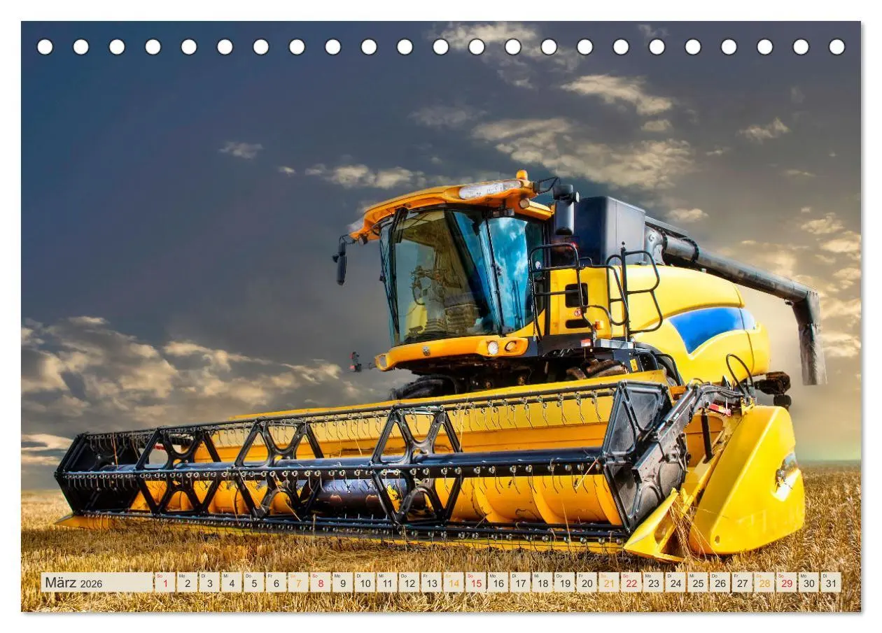 Bild: 9783457553053 | Mähdrescher - autonom unterwegs (Tischkalender 2026 DIN A5 quer),...