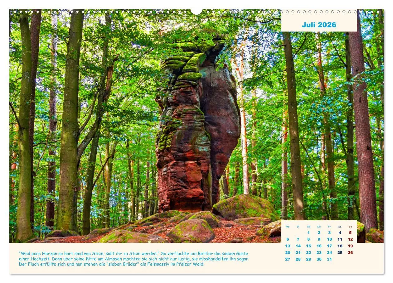 Bild: 9783457623053 | Der Sagenweg und seine Geschichten (Wandkalender 2026 DIN A2 quer),...