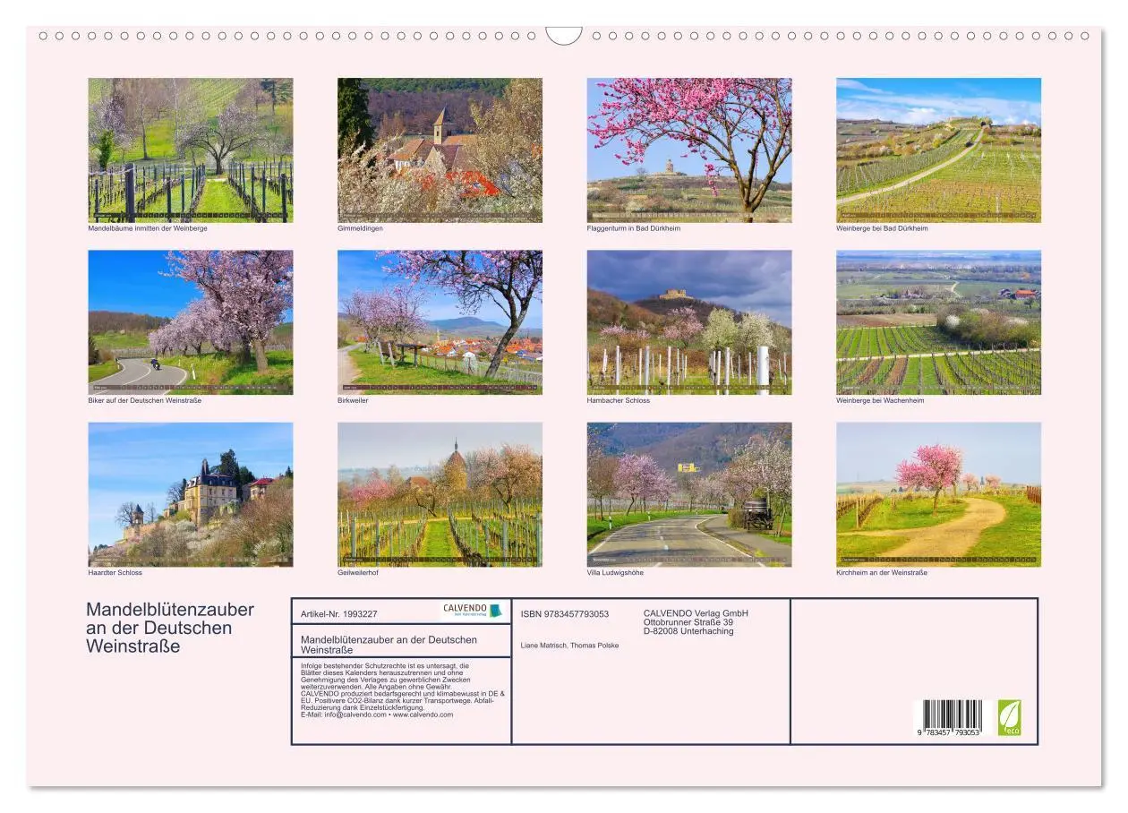 Bild: 9783457793053 | Mandelblütenzauber an der Deutschen Weinstraße (Wandkalender 2026...
