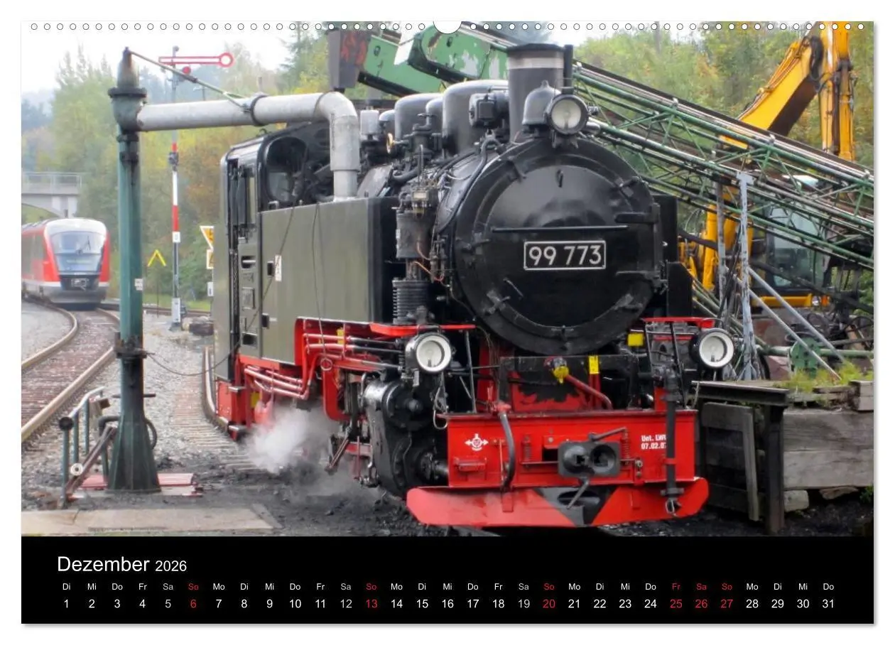 Bild: 9783516023053 | Sächsische Dampfeisenbahnen 2026 (Wandkalender 2026 DIN A2 quer),...