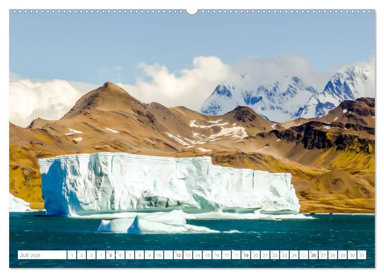 Bild: 9783516193053 | Antarktis - Das Reich der Pinguine (Wandkalender 2026 DIN A2 quer),...