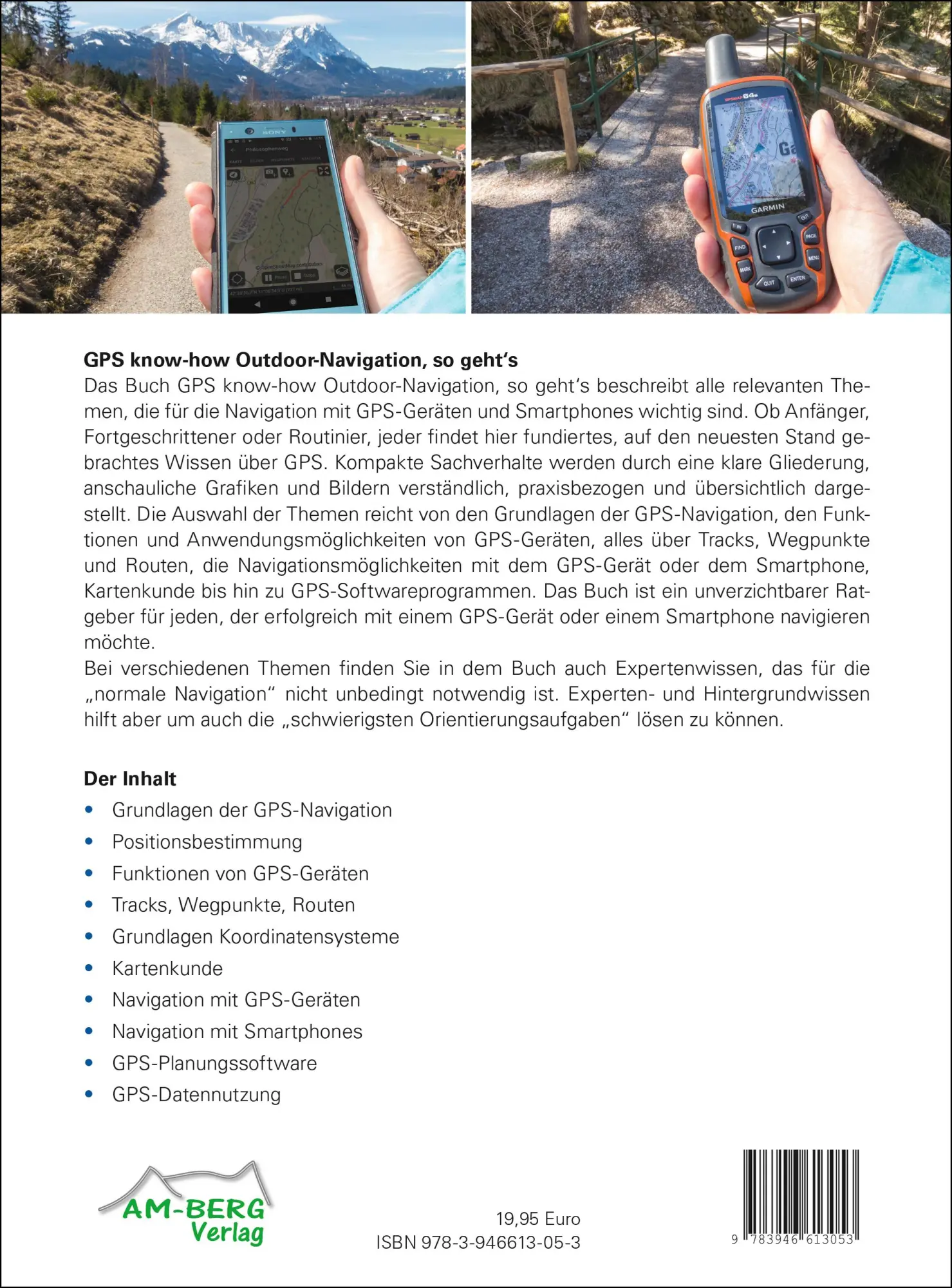 Rückseite: 9783946613053 | GPS know-how Outdoor-Navigation, so geht's | Günter Durner (u. a.)