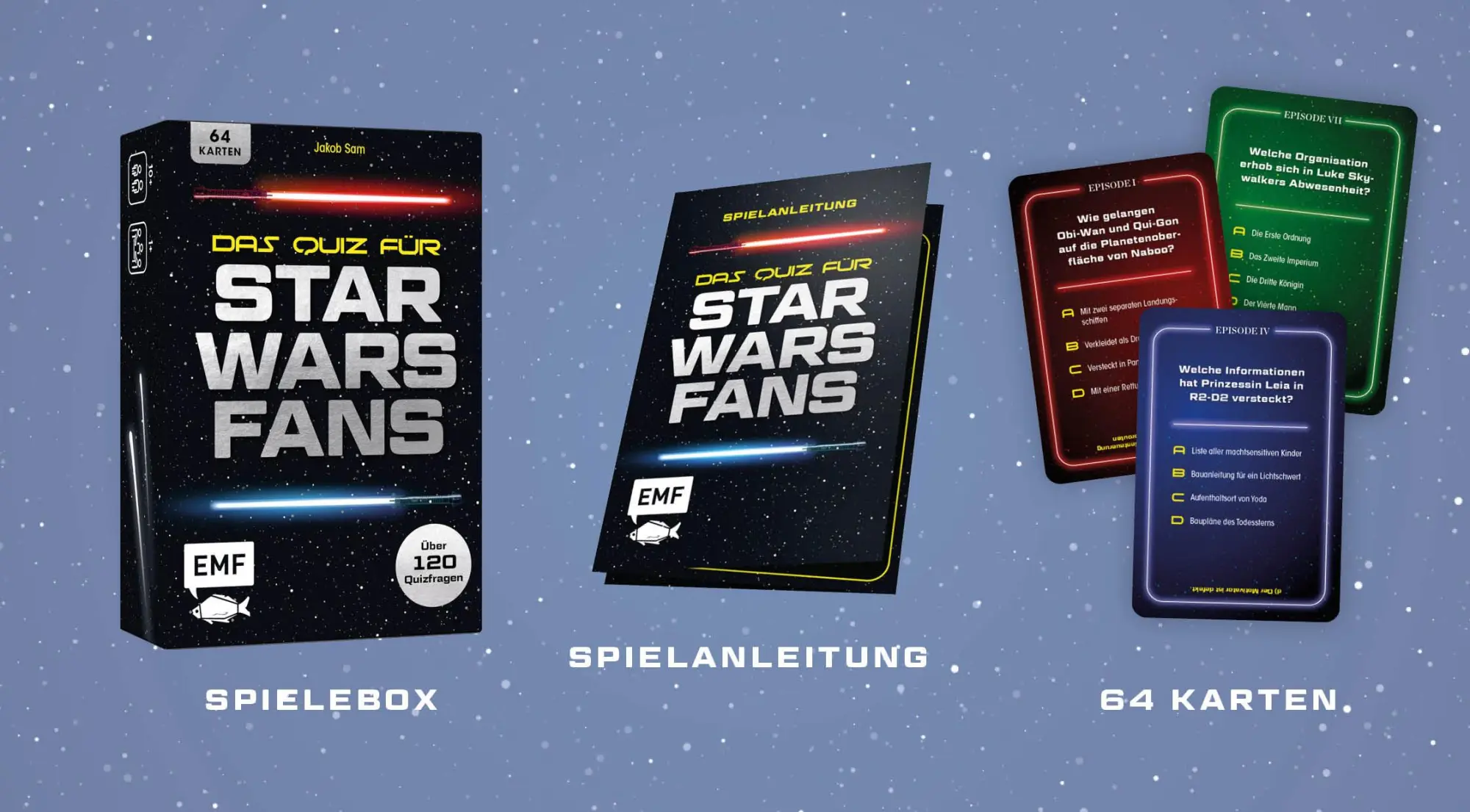 Bild: 4260478343153 | Kartenspiel: Das inoffizielle Quiz für Star Wars-Fans | Jakob Sam