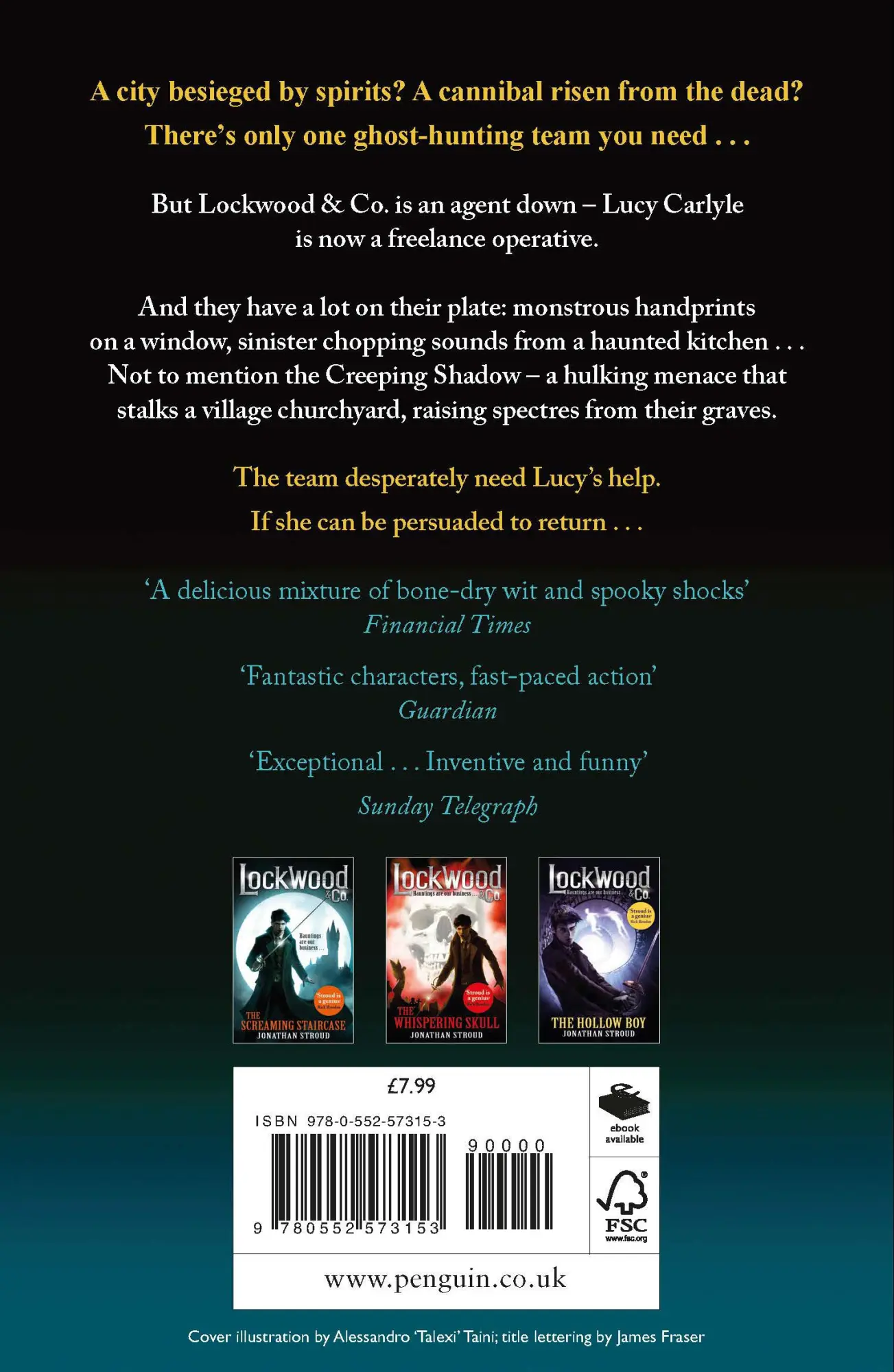 Rückseite: 9780552573153 | Lockwood &amp; Co: The Creeping Shadow | Jonathan Stroud | Taschenbuch