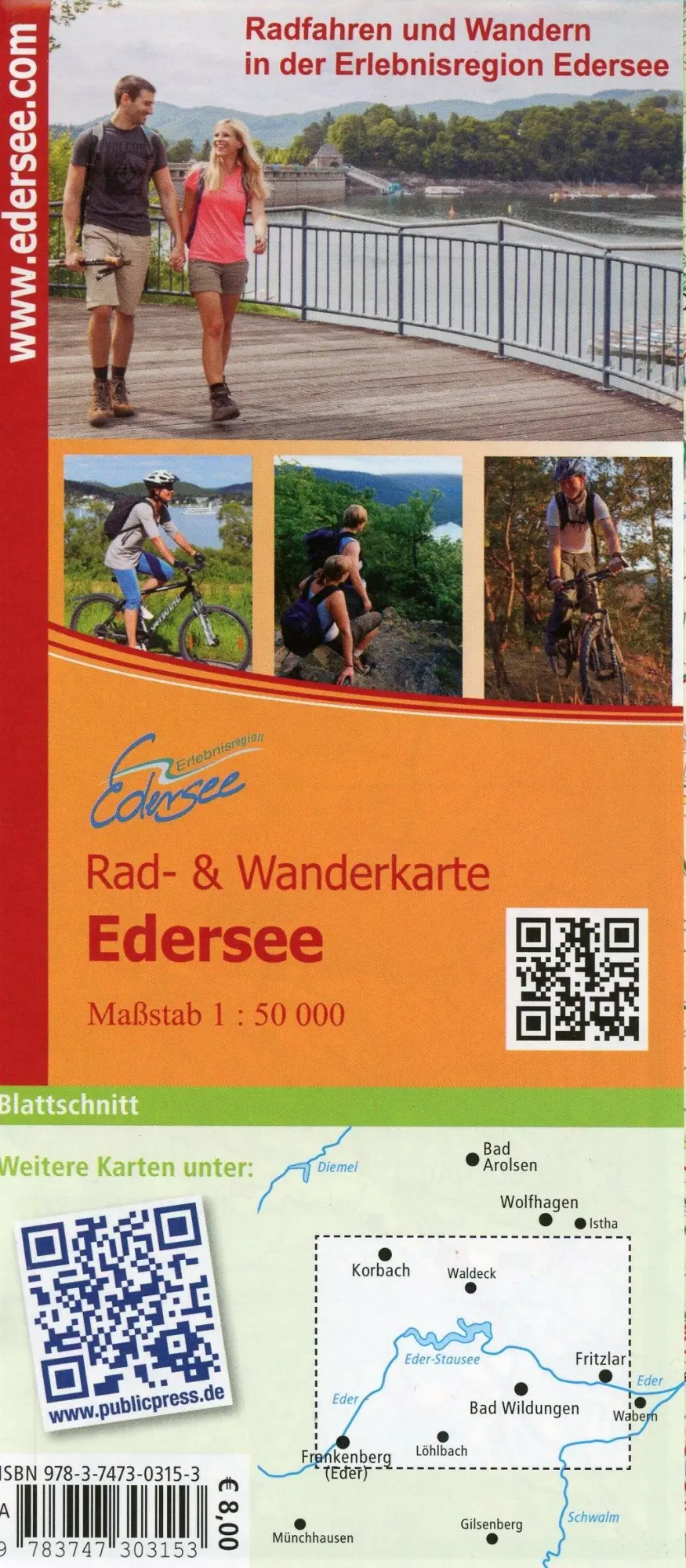 Bild: 9783747303153 | Edersee, Nationalpark Kellerwald-Edersee 1:50 000 | (Land-)Karte