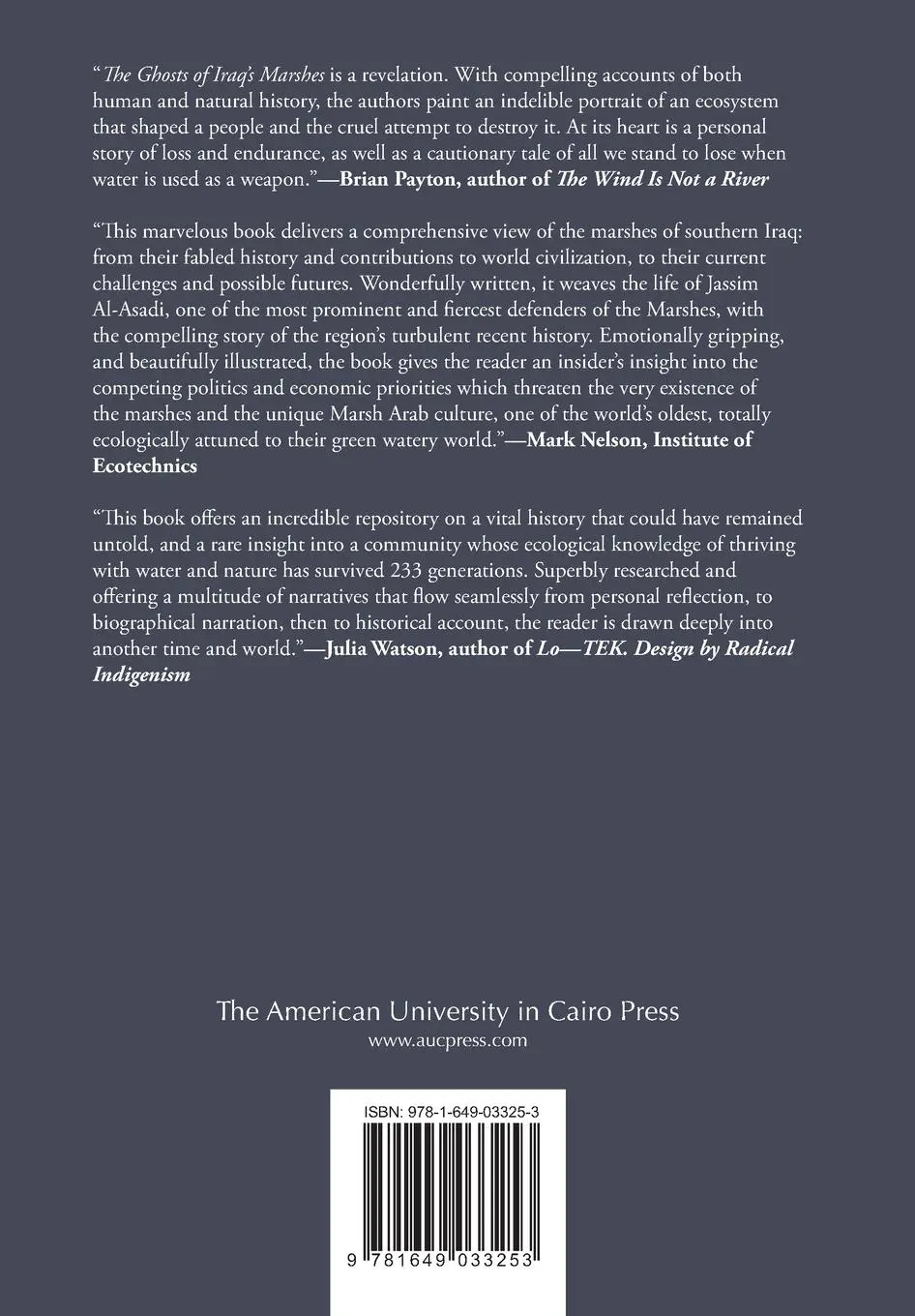 Rückseite: 9781649033253 | The Ghosts of Iraq's Marshes | Steve Lonergan (u. a.) | Buch | 2024