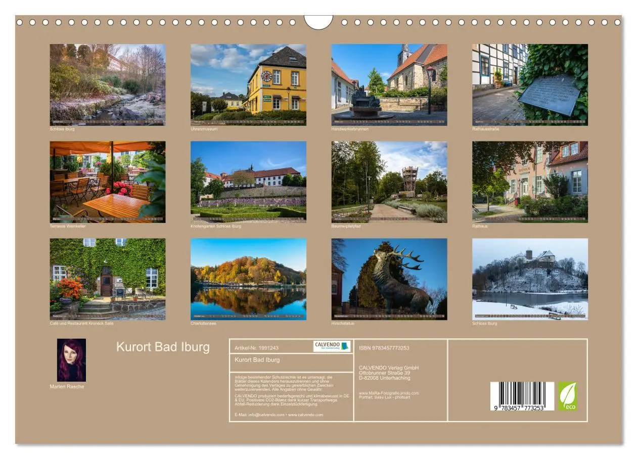 Bild: 9783457773253 | Kurort Bad Iburg (Wandkalender 2026 DIN A3 quer), CALVENDO...