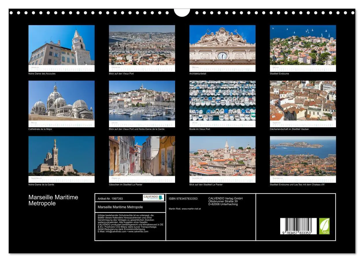 Bild: 9783457833353 | Marseille Maritime Metropole (Wandkalender 2026 DIN A3 quer),...