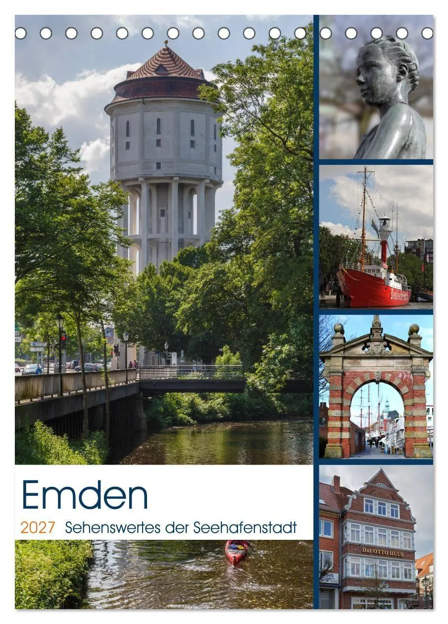 Cover: 9783569873353 | Emden - Sehenswertes der Seehafenstadt (Tischkalender 2027 DIN A5...
