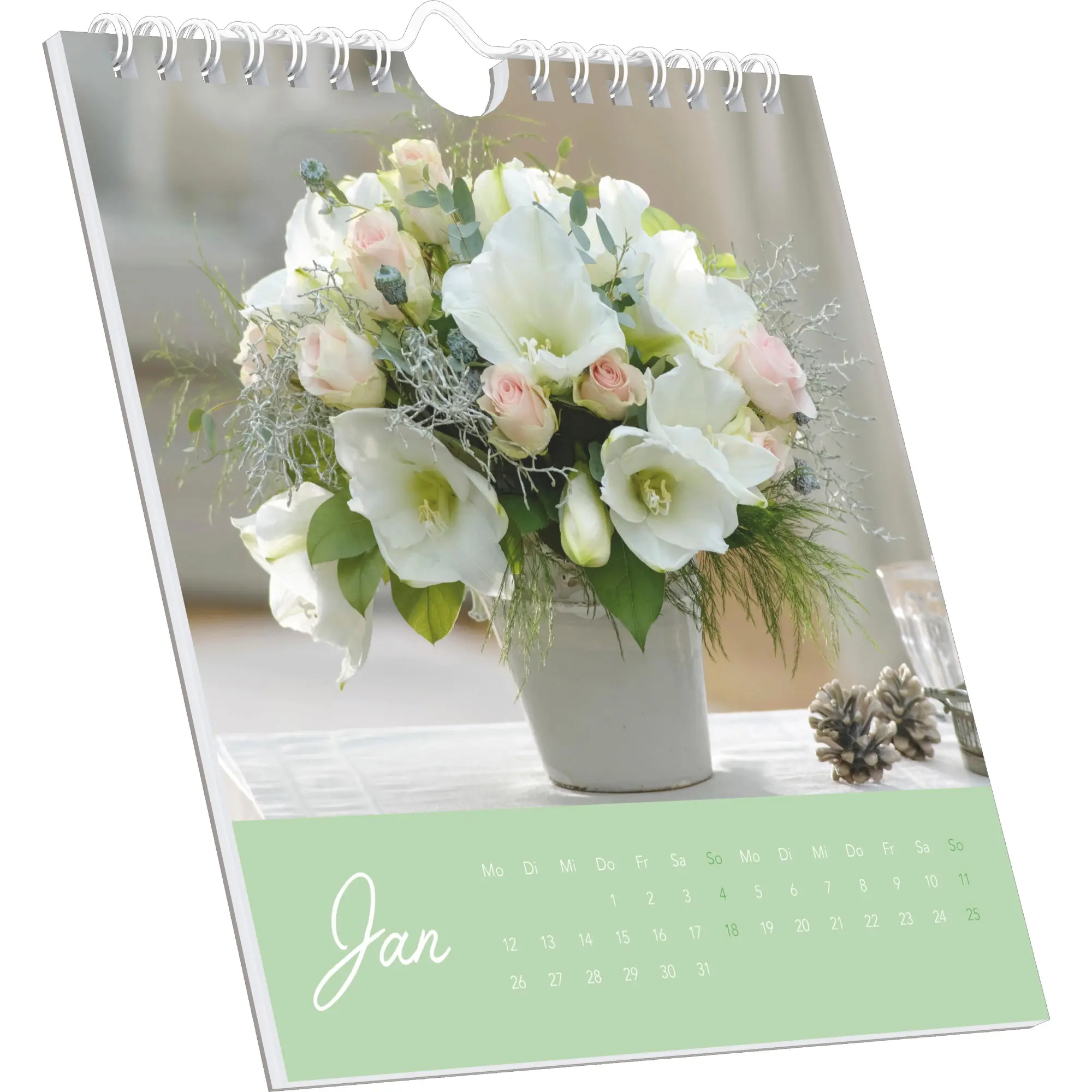 Bild: 4069095003453 | Blumengrüße 2026 - Postkartenkalender 16x17 cm - Blumen - zum...