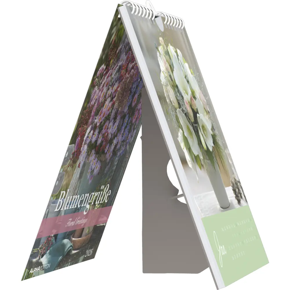 Bild: 4069095003453 | Alpha Edition - Blumengrüße Kalender 2026 - Postkartenkalender...