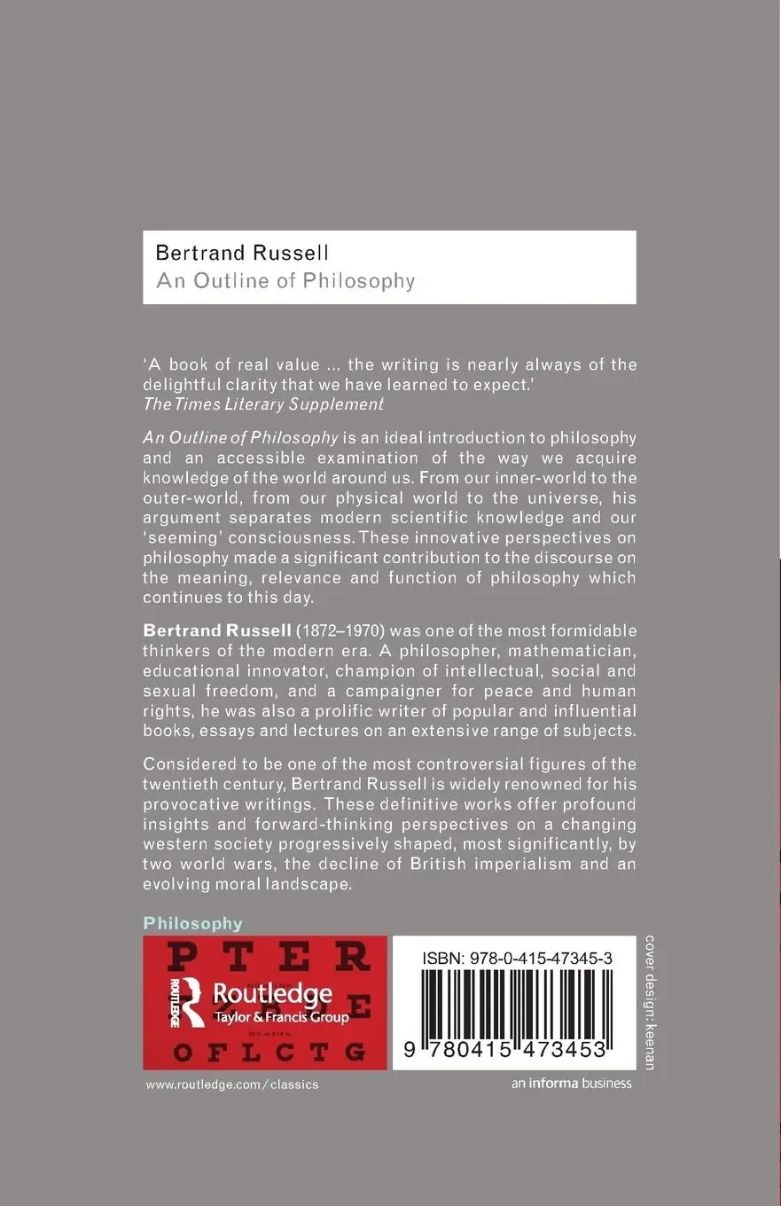 Rückseite: 9780415473453 | An Outline of Philosophy | Bertrand Russell | Taschenbuch | Englisch