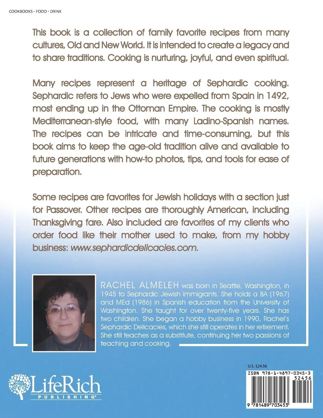 Rückseite: 9781489703453 | A Legacy of Sephardic, Mediterranean, and American Recipes | Almeleh