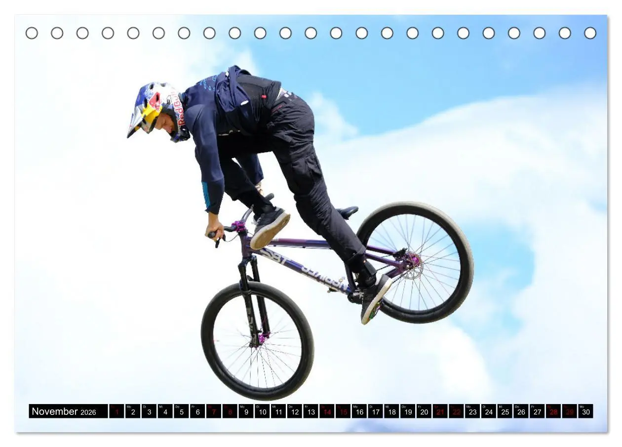 Bild: 9783457513453 | Slopestyle Mountainbike (Tischkalender 2026 DIN A5 quer), CALVENDO...