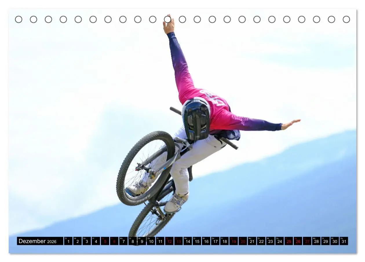 Bild: 9783457513453 | Slopestyle Mountainbike (Tischkalender 2026 DIN A5 quer), CALVENDO...