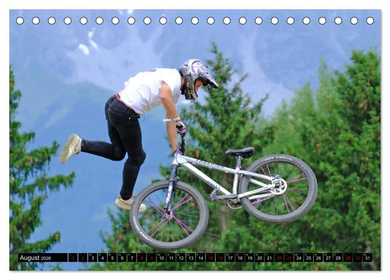 Bild: 9783457513453 | Slopestyle Mountainbike (Tischkalender 2026 DIN A5 quer), CALVENDO...