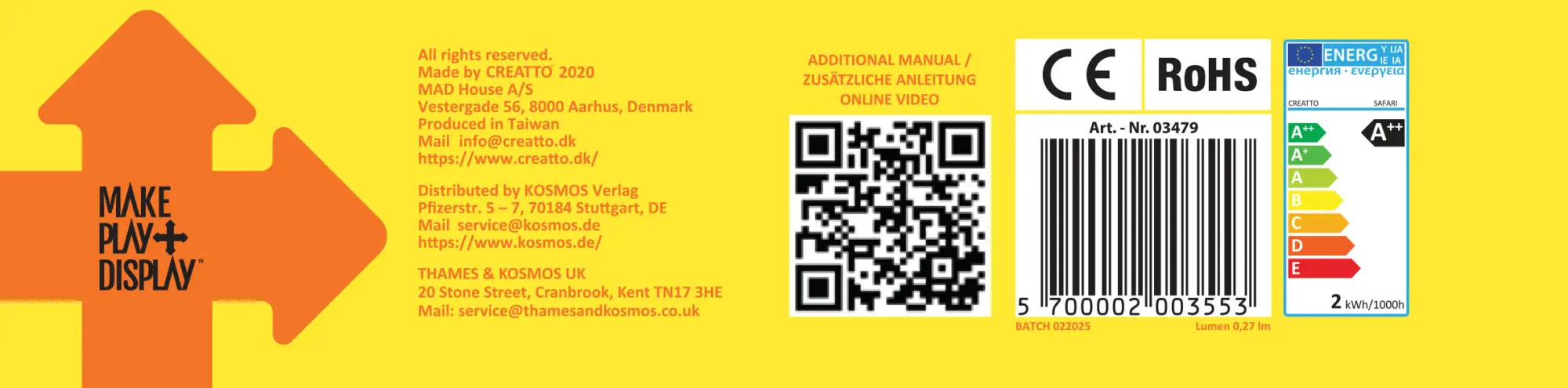 Bild: 5700002003553 | Creatto Löwe / Safari | Spiel | Brettspiel | 03479 | Deutsch | 2020