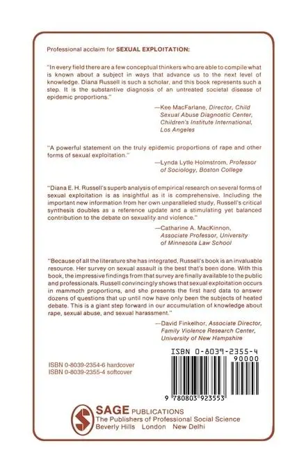 Rückseite: 9780803923553 | Sexual Exploitation | Diana E. H. Russell | Taschenbuch | Englisch