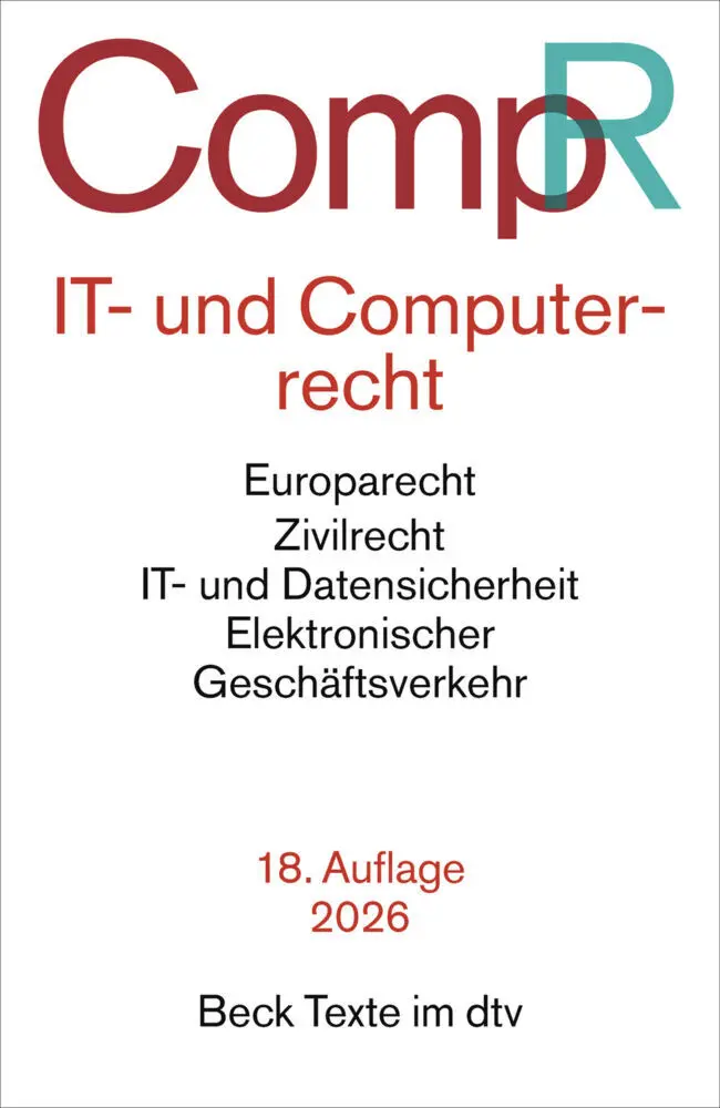 Cover: 9783423533553 | IT- und Computerrecht. CompR | Jochen Schneider | Taschenbuch | 2026