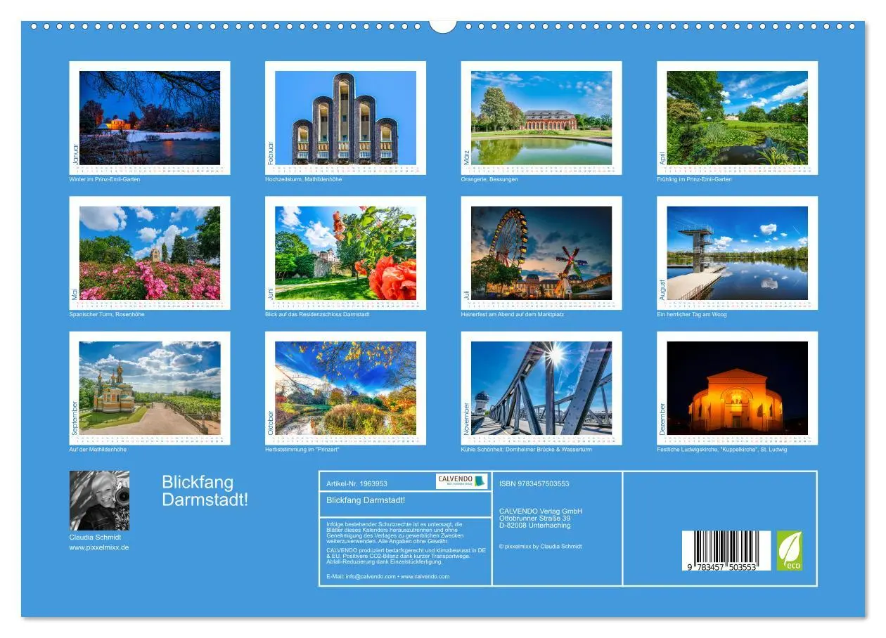 Bild: 9783457503553 | Blickfang Darmstadt! (hochwertiger Premium Wandkalender 2026 DIN A2...