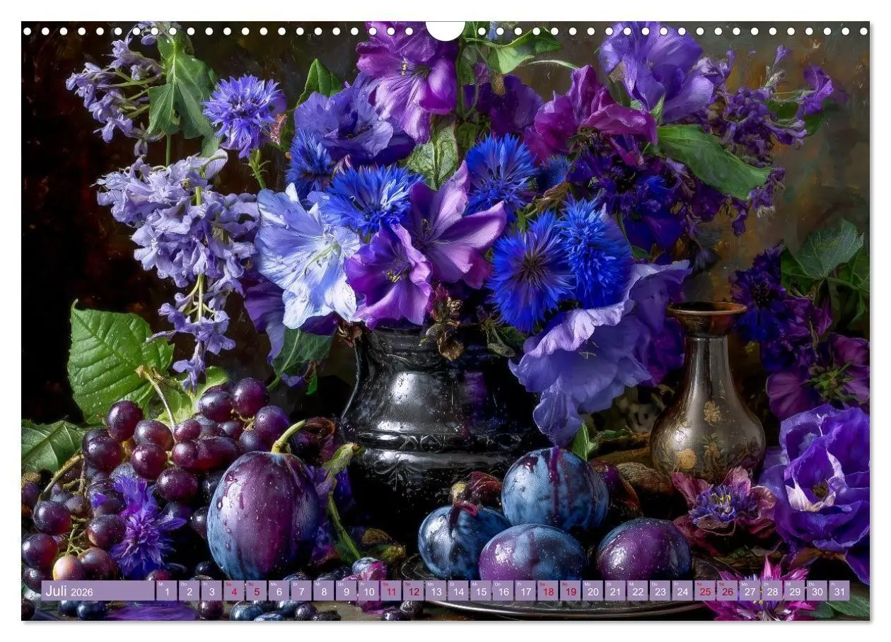 Bild: 9783516693553 | Bloom und Bite. KI mixt Blumen, Obst und Gemüse (Wandkalender 2026...