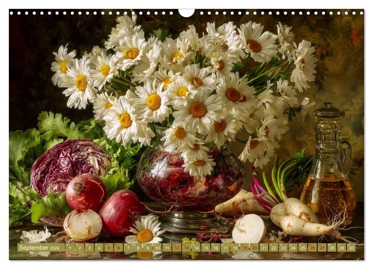 Bild: 9783516693553 | Bloom und Bite. KI mixt Blumen, Obst und Gemüse (Wandkalender 2026...