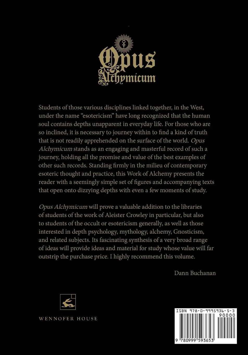 Rückseite: 9780999593653 | Opus Alchymicum | J. Daniel Gunther | Taschenbuch | Englisch | 2023