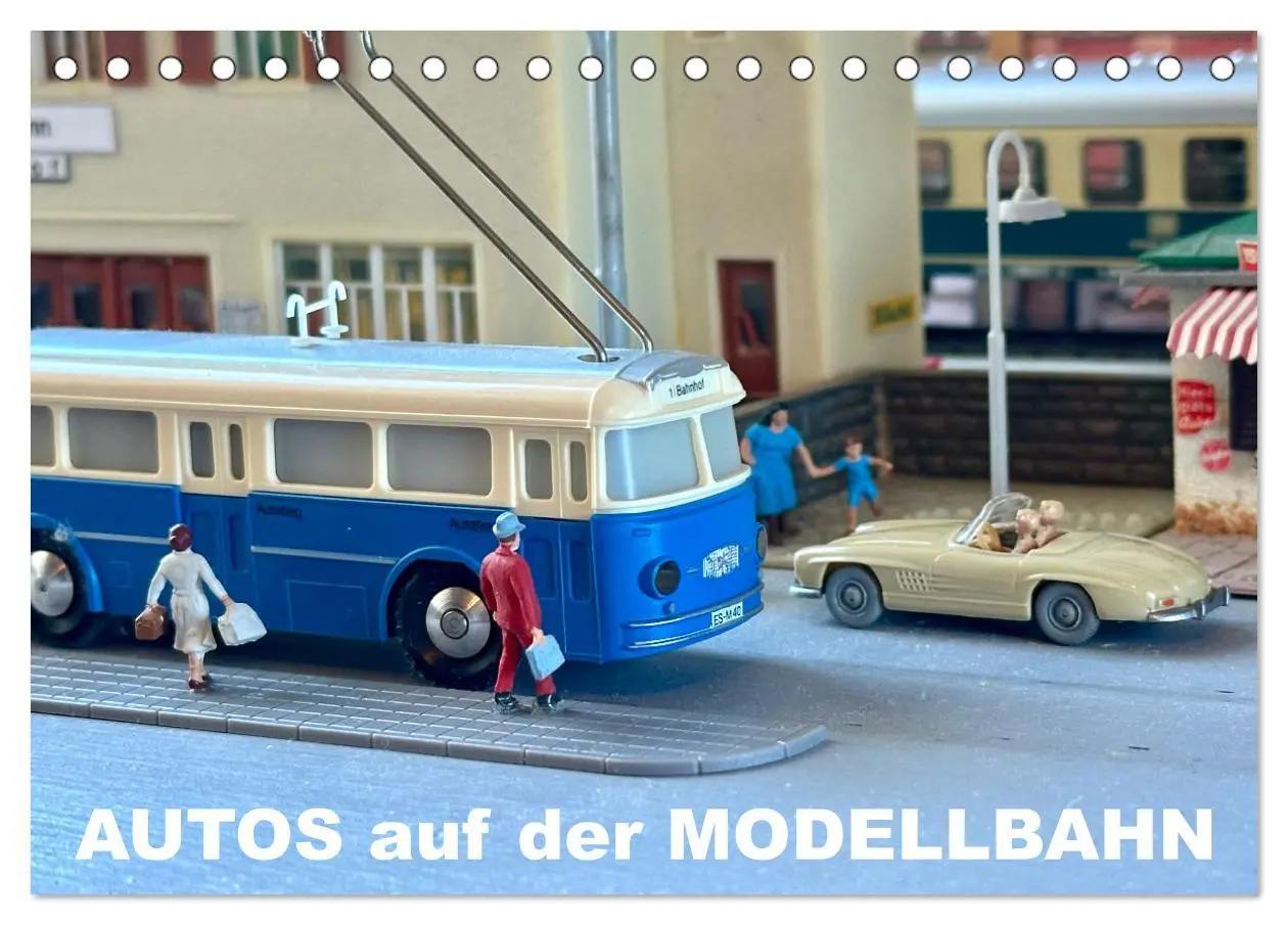 Cover: 9783457353653 | Autos auf der Modellbahn (Tischkalender 2026 DIN A5 quer), CALVENDO...