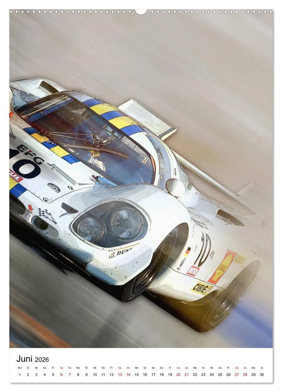 Bild: 9783516373653 | Faszination Rennsport (Wandkalender 2026 DIN A2 hoch), CALVENDO...