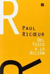 Cover: 9789505573653 | del Texto a la Accion | Ensayos de Hermeneutica II | Paul Ricoeur