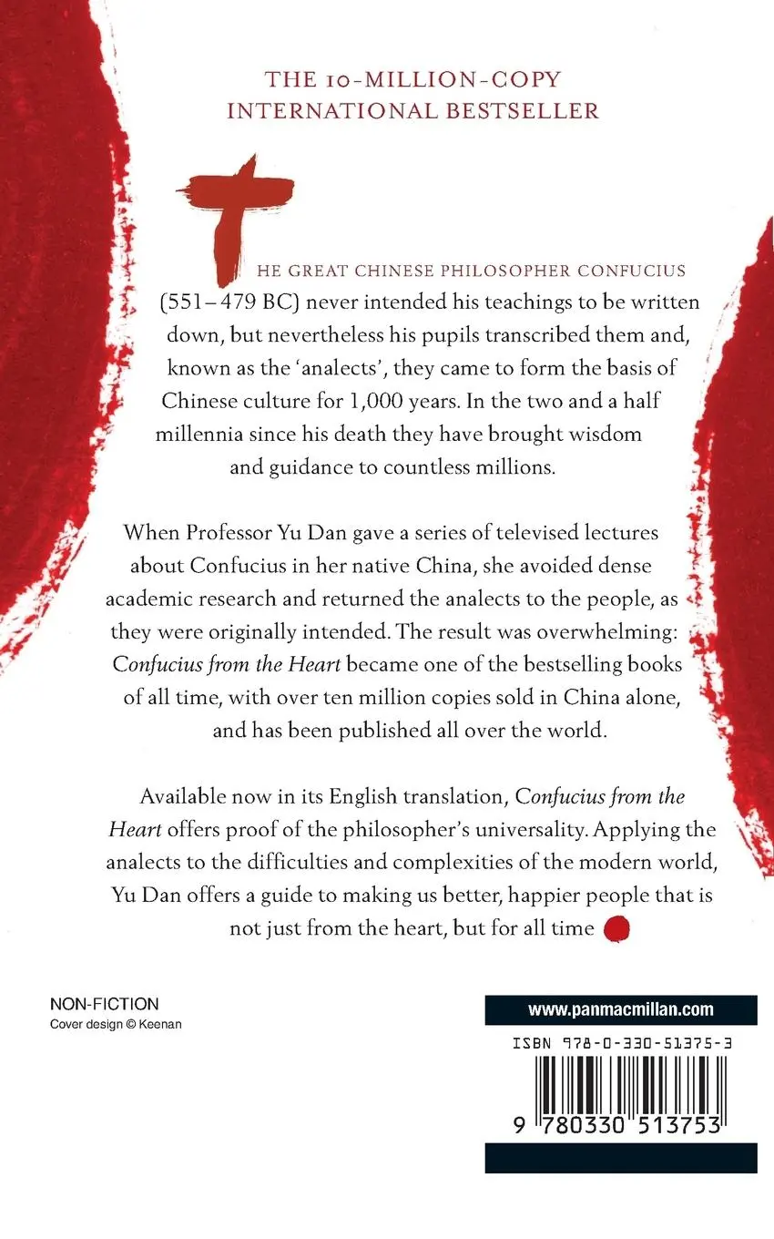 Rückseite: 9780330513753 | Confucius from the Heart | Ancient Wisdom for Today's World | Yu Dan