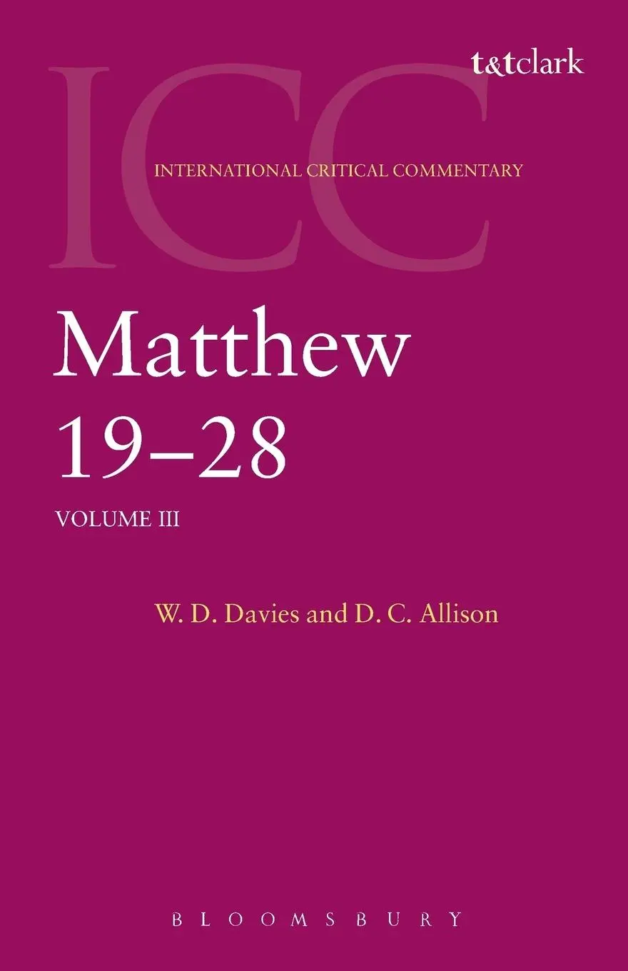 Cover: 9780567083753 | Matthew 19-28 | W. D. Davies (u. a.) | Taschenbuch | Englisch | 2004