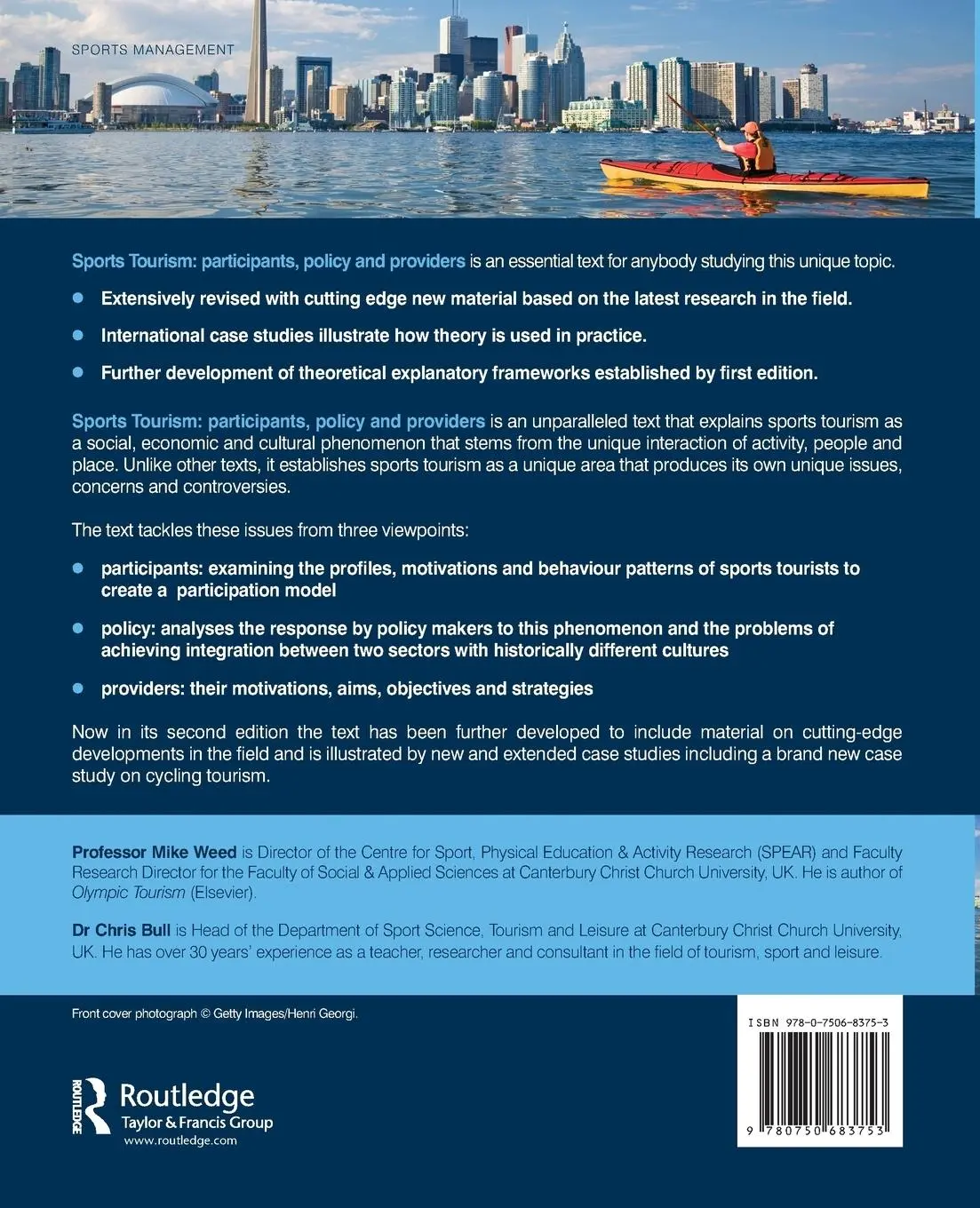 Rückseite: 9780750683753 | Sports Tourism | Participants, Policy and Providers | Weed (u. a.)
