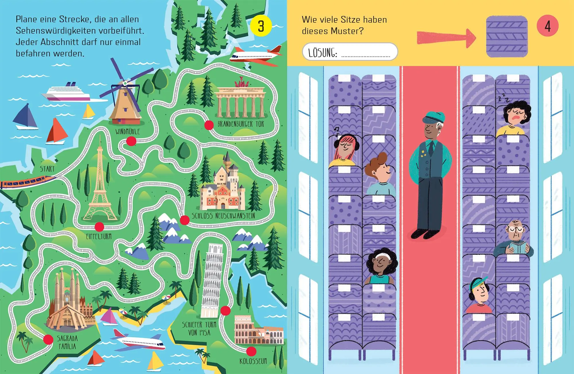 Bild: 9781035703753 | Usborne Minis: Rätsel für die Zugfahrt | Simon Tudhope | Taschenbuch