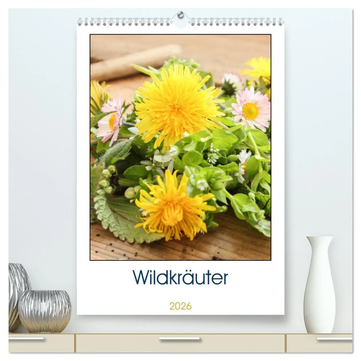 Cover: 9783516363753 | Essbare Wildkräuter (hochwertiger Premium Wandkalender 2026 DIN A2...