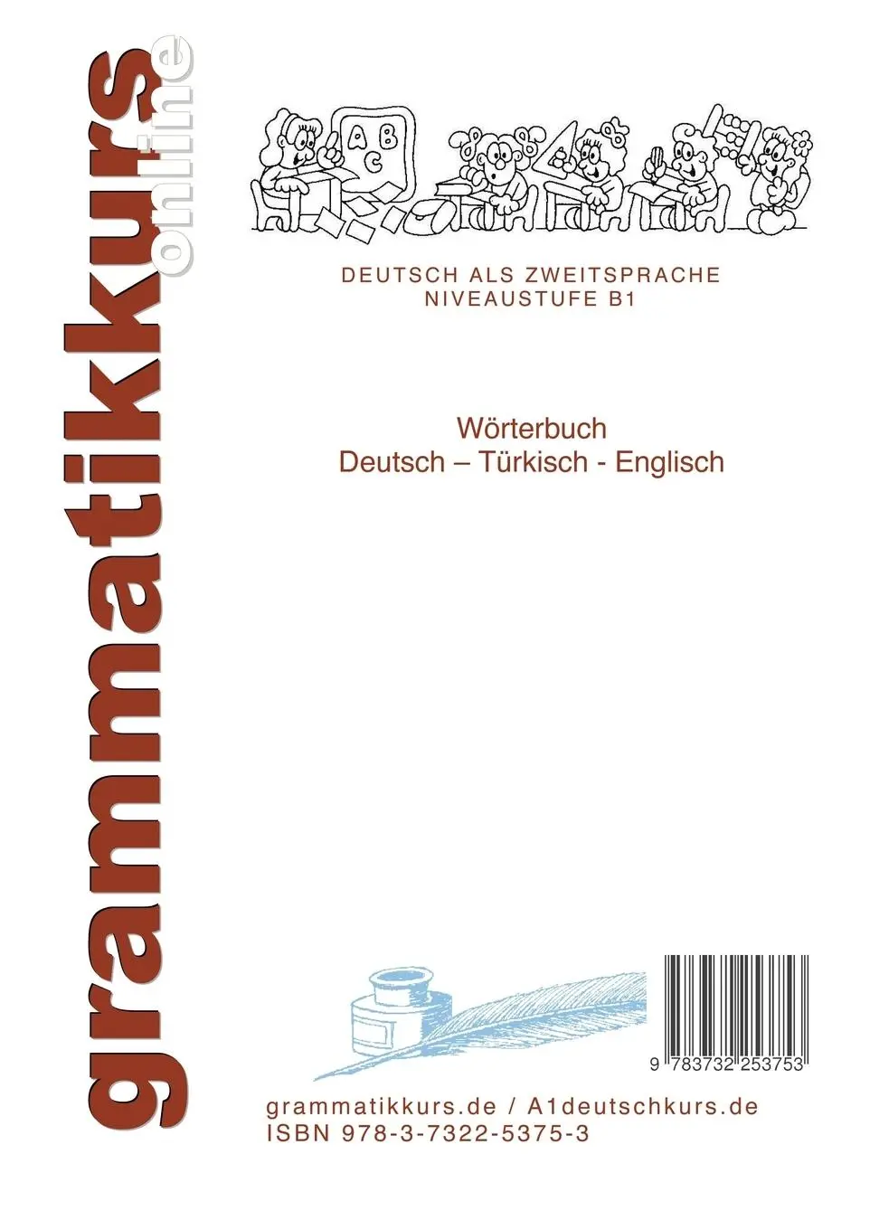 Rückseite: 9783732253753 | Wörterbuch Deutsch - Türkisch - Englisch Niveau B1 | Taschenbuch