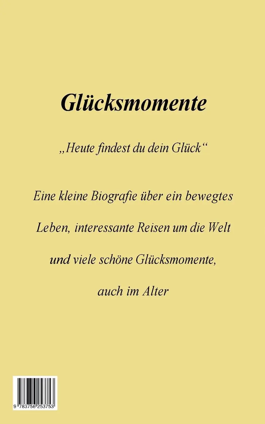 Rückseite: 9783756253753 | Glücksmomente | Heute findest du dein Glück | Henriette Maria Heil