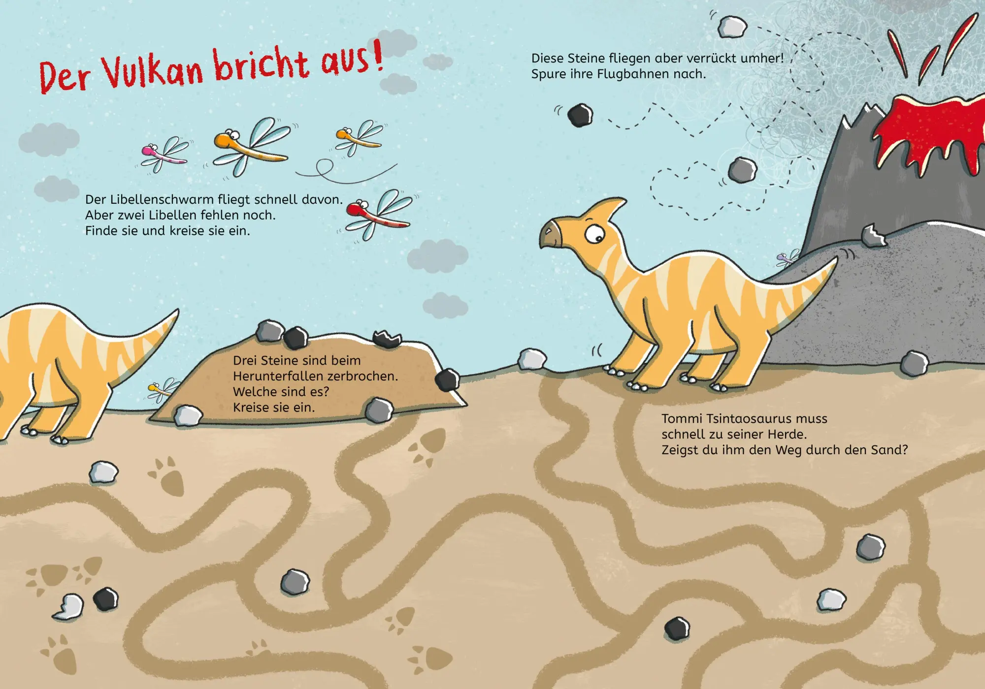 Bild: 9783788623753 | LERNSTERN. Mein Rätselheft Kindergarten. Bei den Dinos | Ilka Röhling