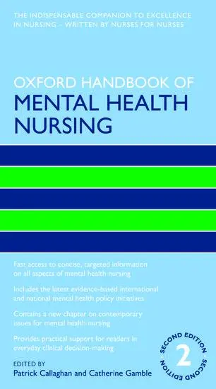 Cover: 9780198703853 | Oxford Handbook of Mental Health Nursing | Patrick Callaghan (u. a.)