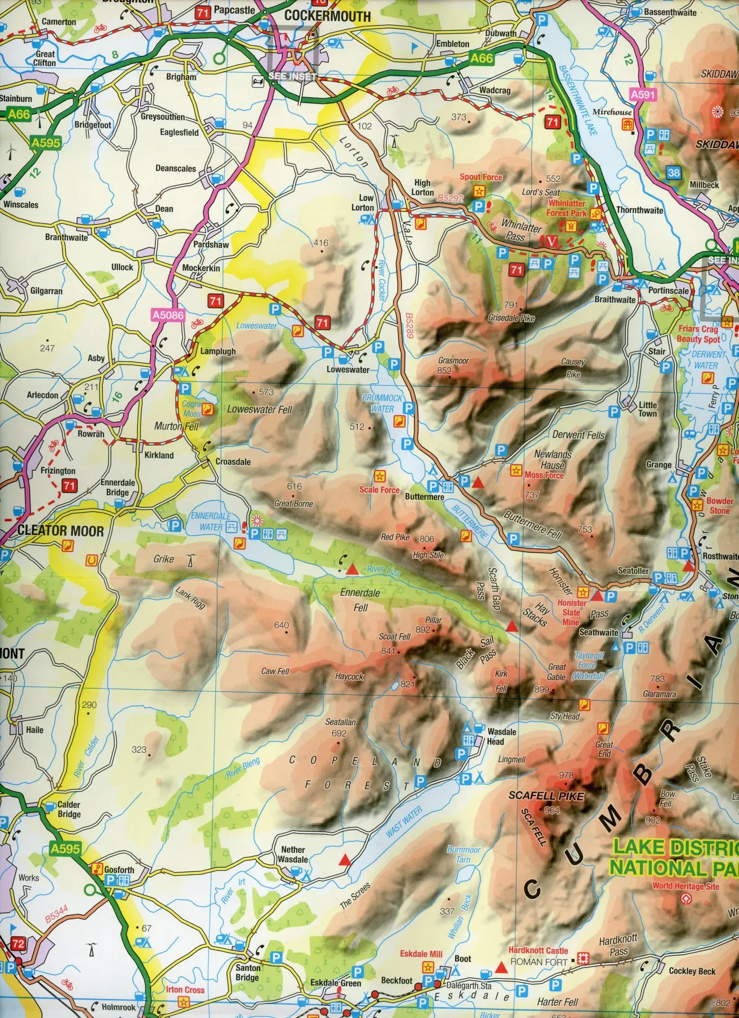 Bild: 9780319263853 | Lake District &amp; Cumbria | (Land-)Karte | OS Tour Map | Karte/Landkarte