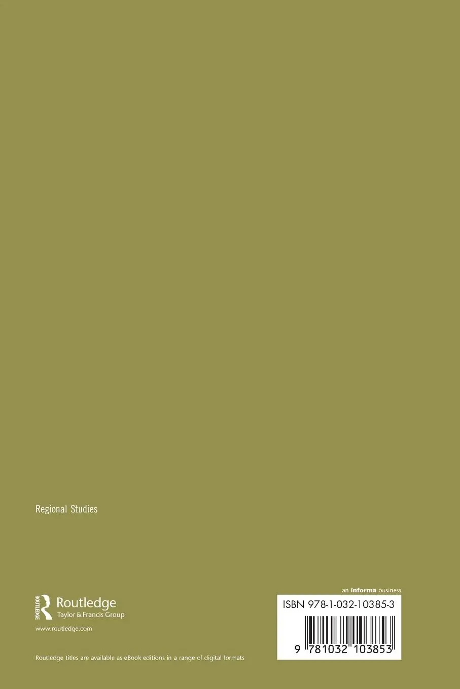 Rückseite: 9781032103853 | Clusters and Sustainable Regional Development | Lupova-Henry (u. a.)