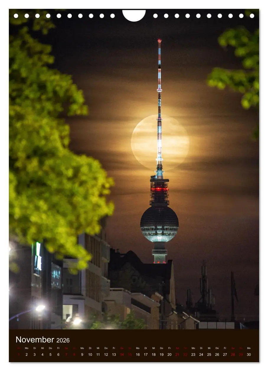 Bild: 9783516353853 | Berliner Fernsehturm - Magische Momente (Wandkalender 2026 DIN A4...