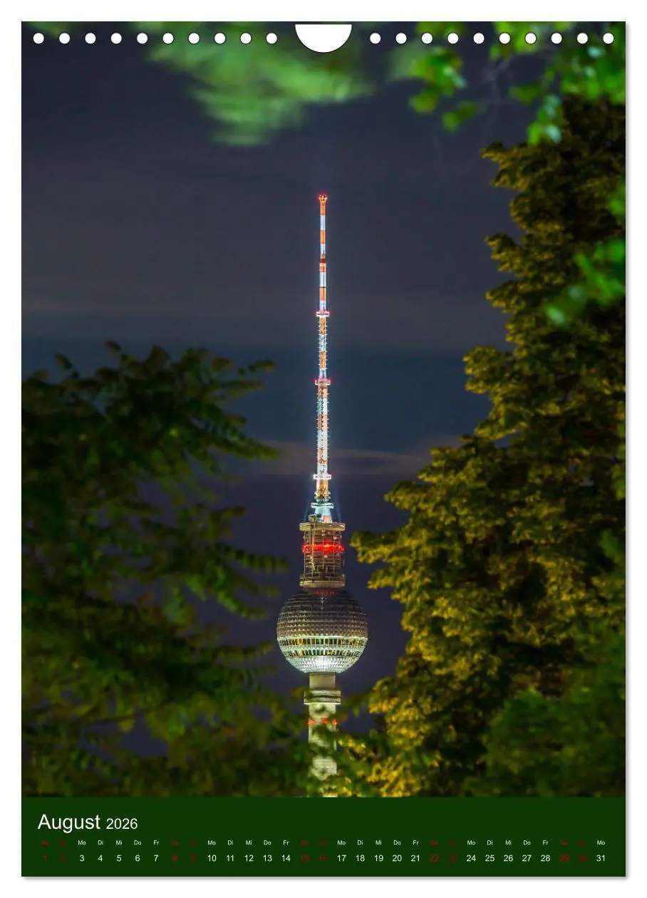 Bild: 9783516353853 | Berliner Fernsehturm - Magische Momente (Wandkalender 2026 DIN A4...