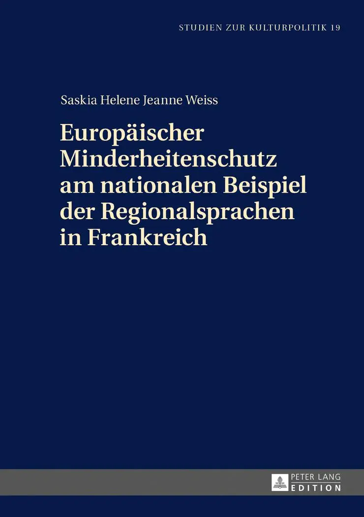 Cover: 9783631713853 | Europäischer Minderheitenschutz am nationalen Beispiel der...