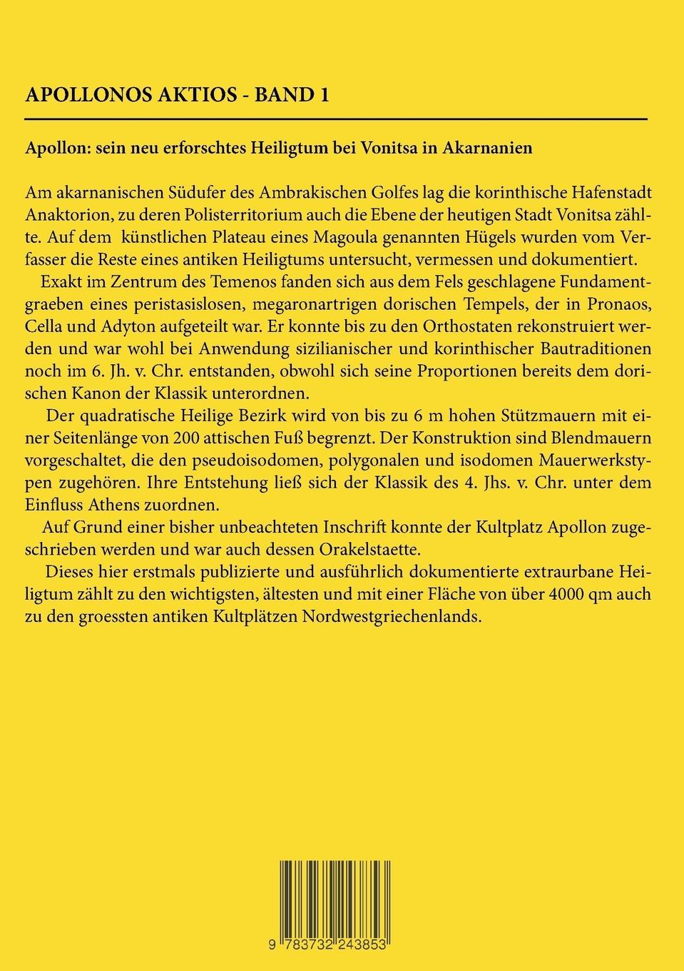 Rückseite: 9783732243853 | Appollonos Aktios - Band 1 | Goetz W. Faisst | Taschenbuch | 172 S.