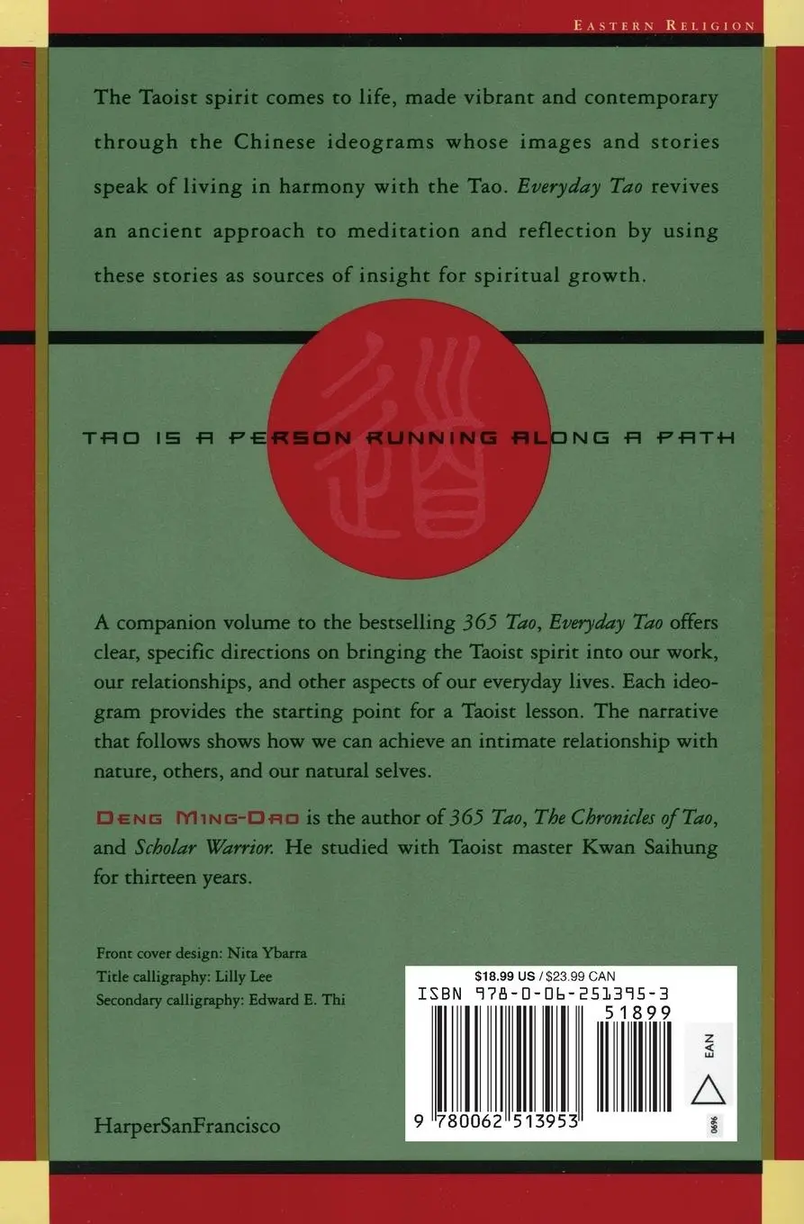 Rückseite: 9780062513953 | Everyday Tao | Ming-Dao Deng | Taschenbuch | Kartoniert / Broschiert