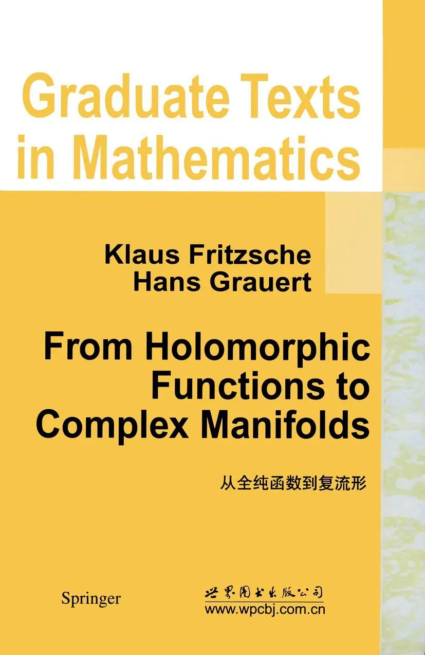Cover: 9780387953953 | From Holomorphic Functions to Complex Manifolds | Hans Grauert (u. a.) Cover: 9780387953953 | From Holomorphic Functions to Complex Manifolds | Hans Grauert (u. a.)